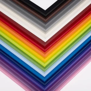 Holz-Bilderrahmen Prisma 40x40 | Schwarz | Normalglas (2 mm)