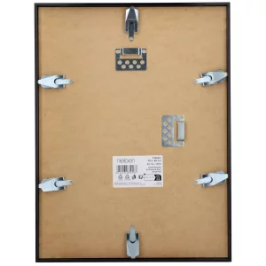 Alurahmen Classic 18x24 cm | Eloxiert Schwarz | Normalglas (2 mm)