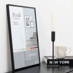 Alurahmen Pixel 60x80 cm | Schwarz | Normalglas (2 mm)