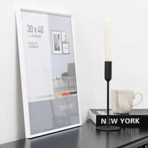 Alurahmen Pixel 60x80 cm | Weiß glanz | Normalglas (2 mm)