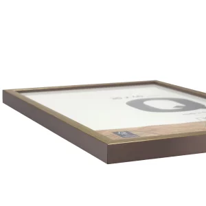 Holzrahmen Quadrum 60x80 cm | Gold | Normalglas (2 mm)