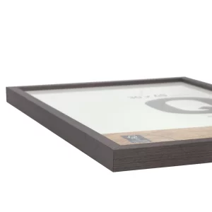 Holzrahmen Quadrum 60x80 cm | Grau | Normalglas (2 mm)