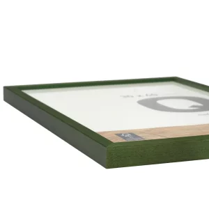 Holzrahmen Quadrum 42x59,4 cm (A2) | Grün | Normalglas (2 mm)