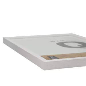 Holzrahmen Quadrum 60x80 cm | Schneeweiß | Normalglas (2 mm)