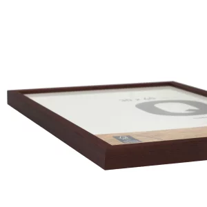 Holzrahmen Quadrum 60x80 cm | Wenge | Normalglas (2 mm)