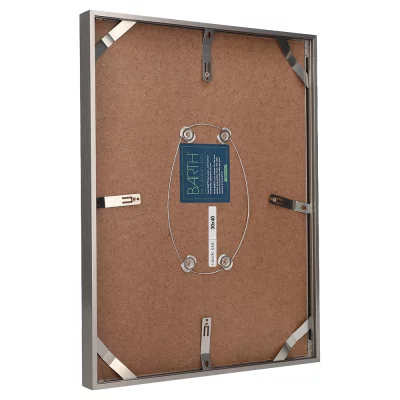 Alu-Wechselrahmen Serie 1828 70x70 cm | Bronze hell gebürstet | Normalglas (2 mm)