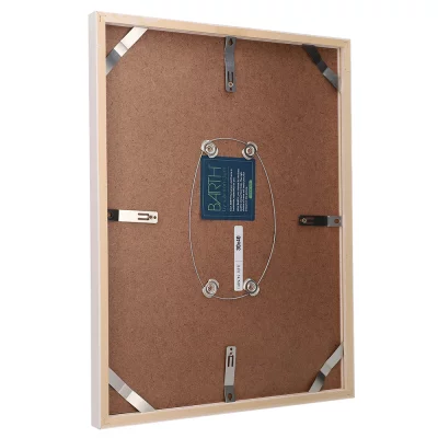 Holz-Wechselrahmen Serie 209 30x40 cm | Pappel weiß gefärbt | Normalglas (2 mm)