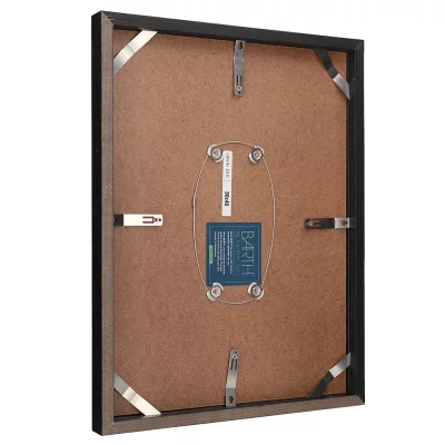 Houten fotolijst BARTH serie 210 30x40 cm | essenhout, zwart gekleurd | normaal glas (2 mm)