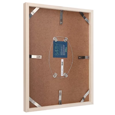 Houten fotolijst BARTH serie 210 30x40 cm | populier, wit gelakt | normaal glas (2 mm)