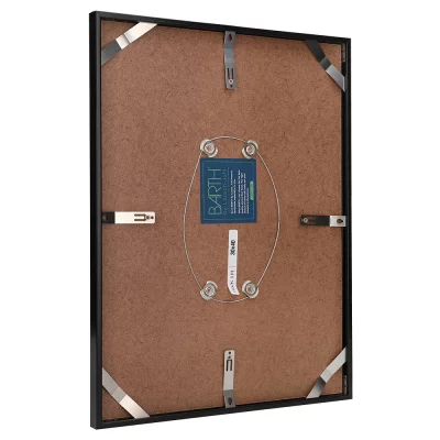 Aluminium-billedramme Barth, serie 916 efter mål Sort lakeret | Normalglas (2 mm)