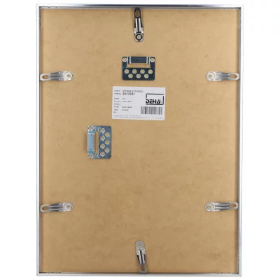 Aluminiumsbilderamme Wega 42x59,4 cm (A2) | Natur, glanset | Normalglass (2 mm)