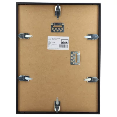 Aluminiumsbilderamme Bellatrix 42x59,4 cm (A2) | Svart matt | Normalglass (2 mm)