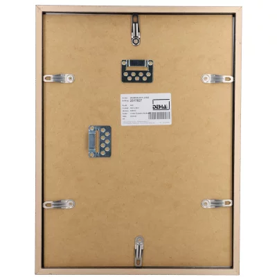 Rama drewniana z listewką Bunda na wymiar drewno lipowe pokryte czarno | szkło standardowe (2 mm)