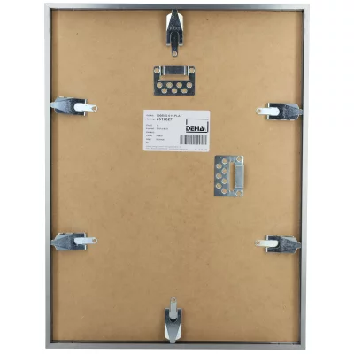 Aluminiumsbilderamme Superba 42x59,4 cm (A2) | Platina | Normalglass (2 mm)