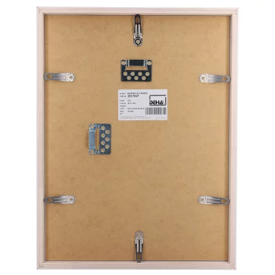 Rama drewniana Hamal - na wymiar sosna biało pokryta | szkło standardowe (2 mm)