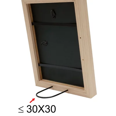 Houten kader Paul 13x13 cm | natuur | normaal glas (2 mm)