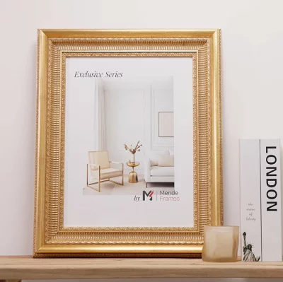 Cornice esclusiva in legno Kallatti 59,4x84,1 cm (A1) | dorato | Vetro standard (2 mm)