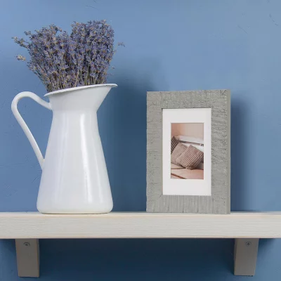 Houten kader Driftwood met passe-partout 10x15 cm (7x10 cm) | grijs | normaal glas (2 mm)