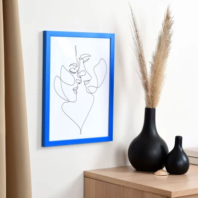 Holzrahmen Top Cube Maßanfertigung maritime | Normalglas (2 mm)