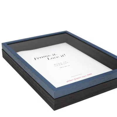Unibox Bildram 13x18 cm | blå-svart | Standardglas (2 mm)
