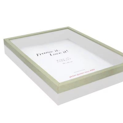 Unibox Bildram 30x40 cm | grön-vit | Standardglas (2 mm)