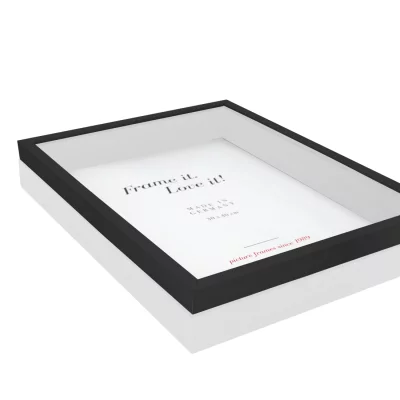 Unibox Bildram 30x40 cm | svart-vit | Standardglas (2 mm)