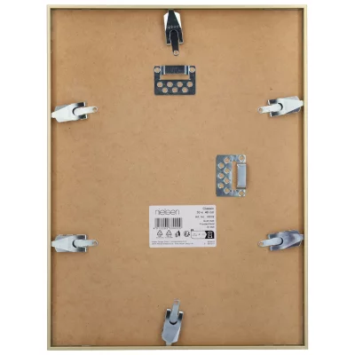 Rama aluminiowa Classic 59,4x84,1 cm (A1) | złoto matowe | szkło standardowe (2 mm)