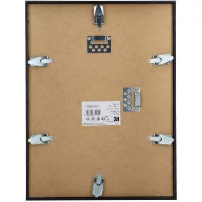 Rama aluminiowa Classic 59,4x84,1 cm (A1) | czarny matowy | szkło standardowe (2 mm)