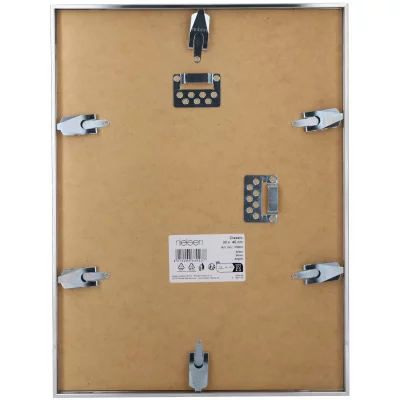 Rama aluminiowa Classic 59,4x84,1 cm (A1) | srebrny, połysk | szkło standardowe (2 mm)