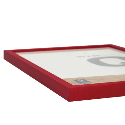 Träram Quadrum 24x30 cm | röd | Standardglas (2 mm)