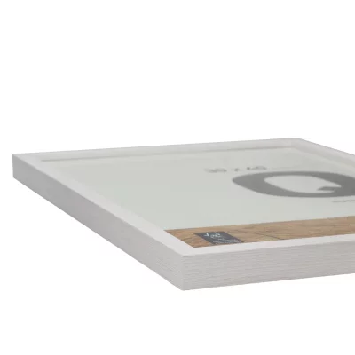 Träram Quadrum 24x30 cm | snövit | Standardglas (2 mm)