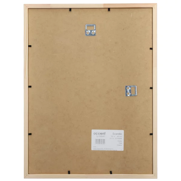 Lijst van eikenhout Scandic 40x40 cm | eik | normaal glas (2 mm)