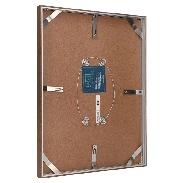 Alu Bilderrahmen BARTH - Serie 1125 - Maßanfertigung Wenge Echtfurnier natur | Normalglas (2 mm)