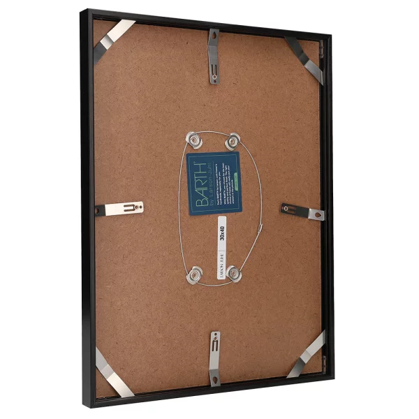Cadre amovible en aluminium série 1125 13x18 cm | noir laqué | verre standard (2 mm)