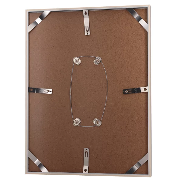 Alu-Bilderrahmen Barth NXT mit Distanzleiste, Serie 1131 18x24 cm | Ahorn - Echtholzfurnier | Normalglas (2 mm)