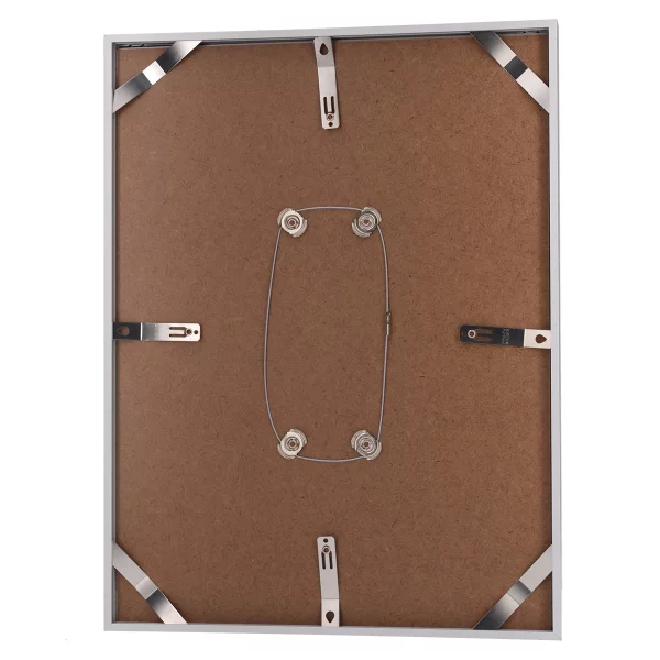 Alu-Bilderrahmen Barth NXT mit Distanzleiste, Serie 1131 - Maßanfertigung Silber matt | Normalglas (2 mm)