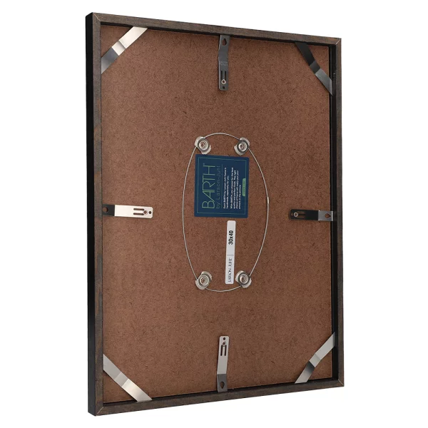 Holz Bilderrahmen BARTH - Serie 209 - Maßanfertigung Esche schwarz gefärbt | Normalglas (2 mm)