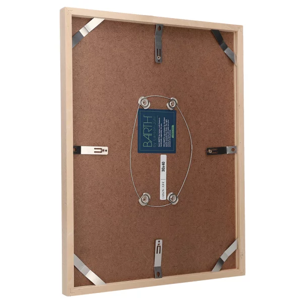 Holz Bilderrahmen BARTH - Serie 209 - Maßanfertigung Pappel natur | Normalglas (2 mm)