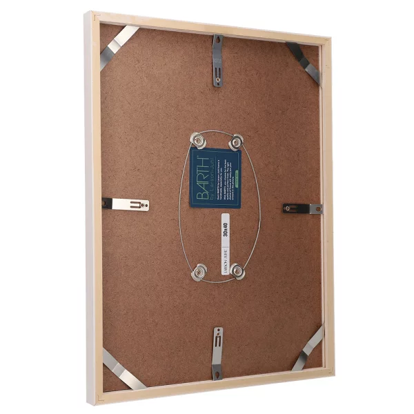 Cadre amovible en bois série 209 30x40 cm | peuplier blanc coloré | verre standard (2 mm)
