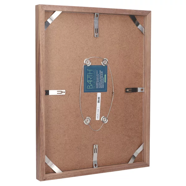 Cadre amovible en bois série 210 30x40 cm | noyer naturel | verre standard (2 mm)
