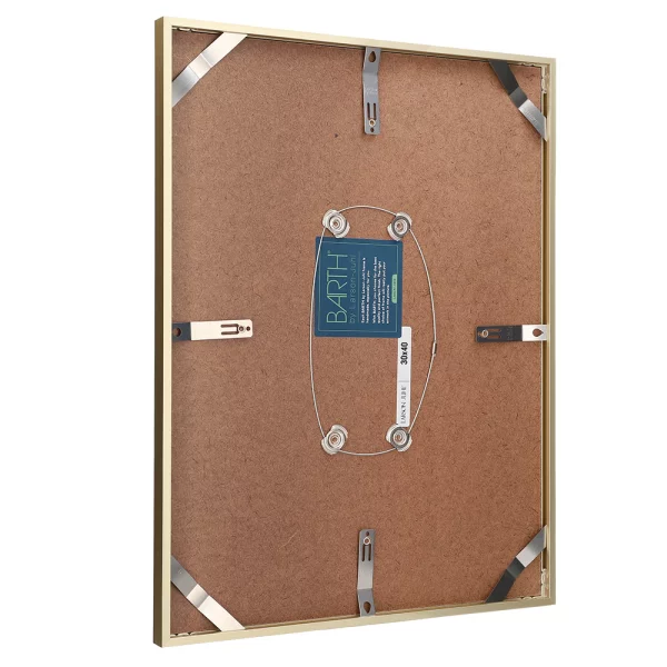 Alu Bilderrahmen BARTH - Serie 916 - Maßanfertigung Gold | Normalglas (2 mm)