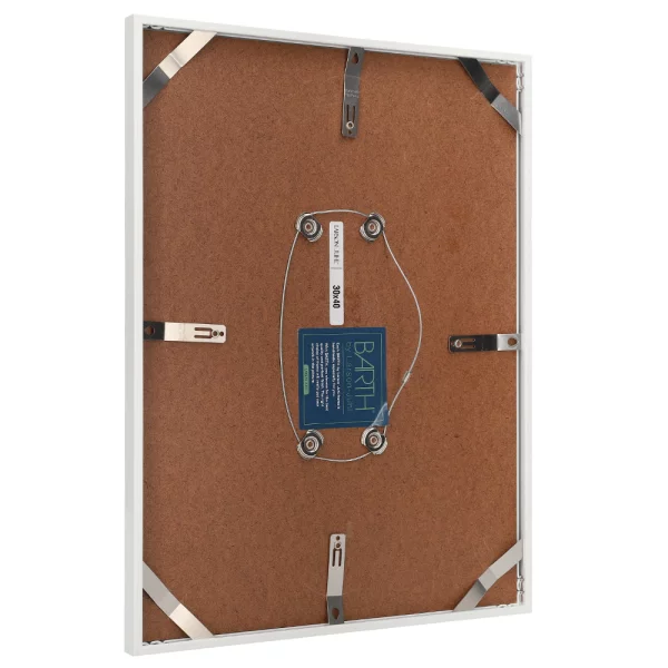 Alu Bilderrahmen BARTH - Serie 916 - Maßanfertigung Weiß | Normalglas (2 mm)