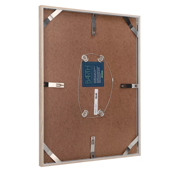 Cadre amovible en aluminium série 916 13x18 cm | chêne feuille de placage vrai blanc | verre standard (2 mm)