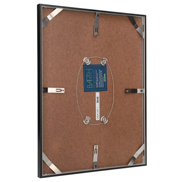 Cadre amovible en aluminium série 916 13x18 cm | frêne feuille de placage imitation noir | verre standard (2 mm)