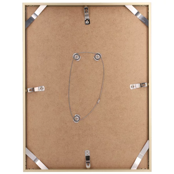 Alu Bilderrahmen BARTH - Serie 916 LIGHT 21x29,7 cm (A4) | Gold matt | Normalglas (2 mm)