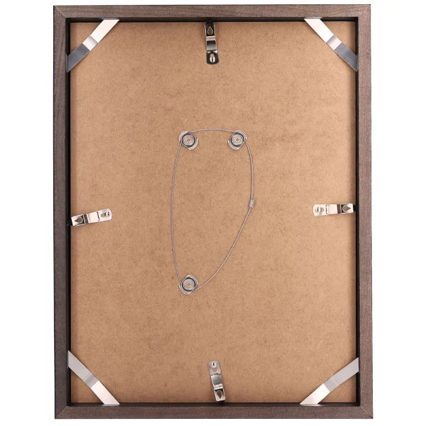 Holz Bilderrahmen BARTH - Serie 210 LIGHT 21x29,7 cm (A4) | Esche schwarz gefärbt | Normalglas (2 mm)