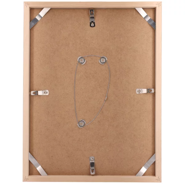 Holz Bilderrahmen BARTH - Serie 210 LIGHT 21x29,7 cm (A4) | Pappel natur | Normalglas (2 mm)
