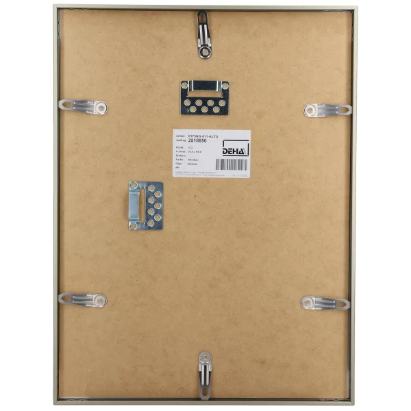 Cadre en aluminium Wega 30x40 cm | argent bruni mat | verre standard (2 mm)