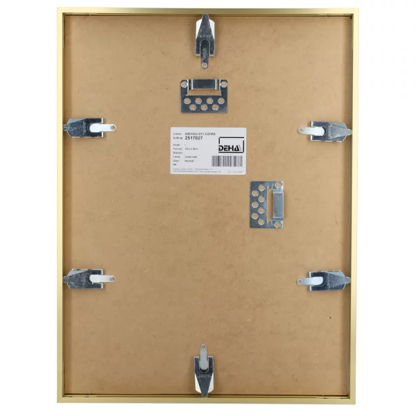 Cadre en aluminium Bellatrix sur-mesure or mat | verre standard (2 mm)