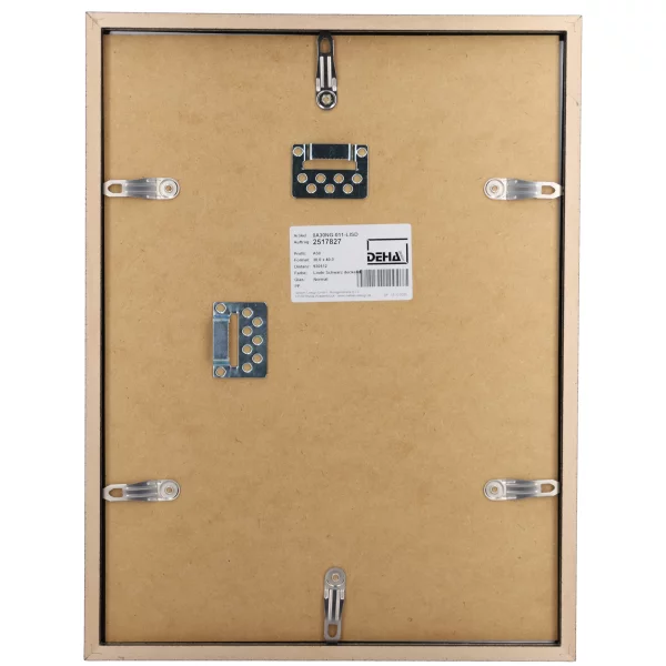 Cadre à rehausse en bois Bunda 70x90 cm | tilleul noir couvrant | verre standard (2 mm)